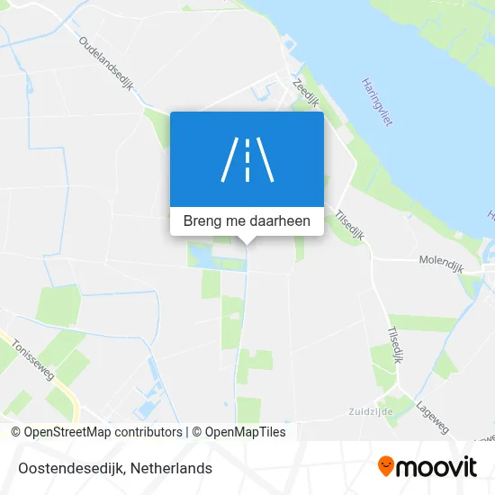 Oostendesedijk kaart
