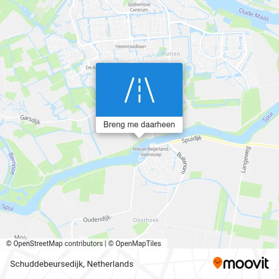 Schuddebeursedijk kaart