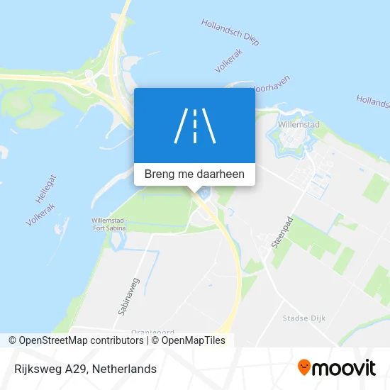 Rijksweg A29 kaart