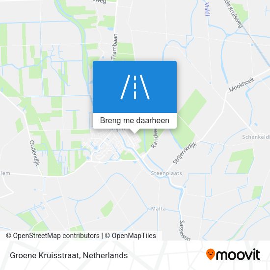 Groene Kruisstraat kaart
