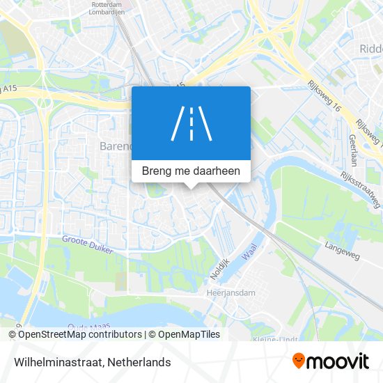 Wilhelminastraat kaart