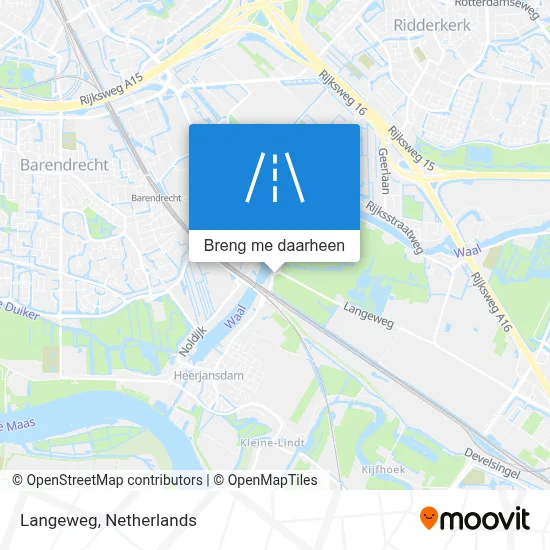 Langeweg kaart