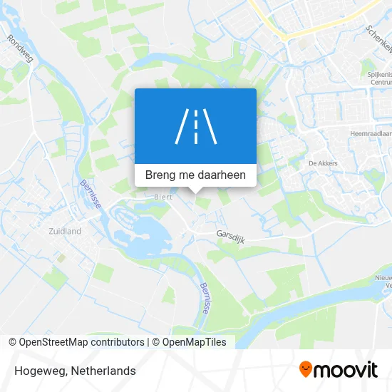 Hogeweg kaart