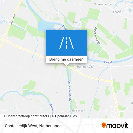 Gastelsedijk West kaart