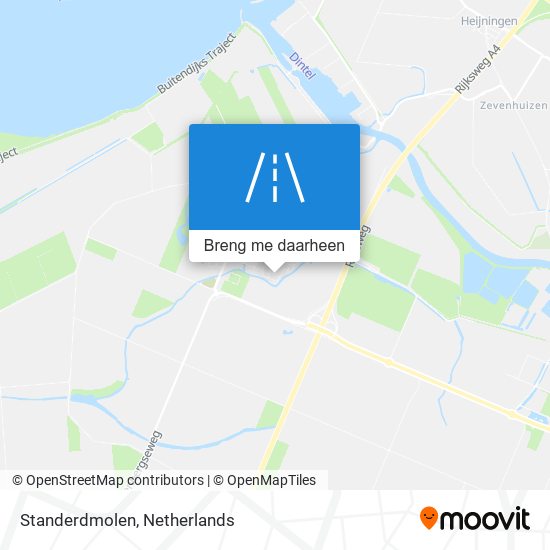 Standerdmolen kaart