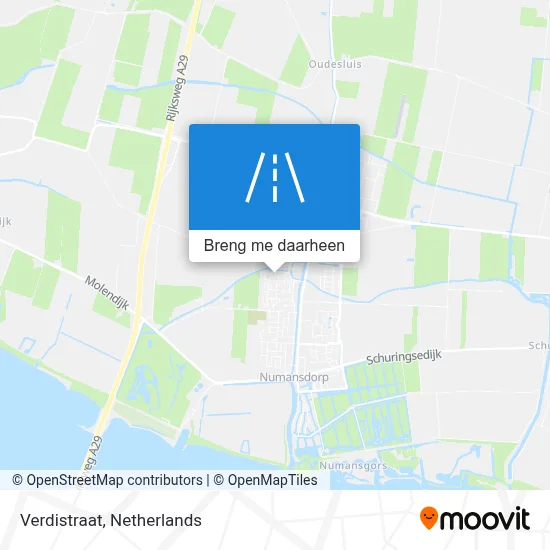 Verdistraat kaart