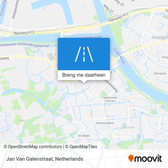 Jan Van Galenstraat kaart