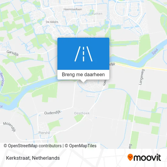 Kerkstraat kaart