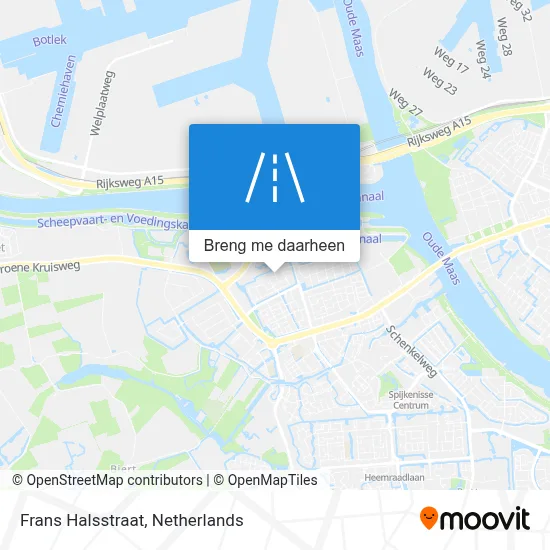 Frans Halsstraat kaart