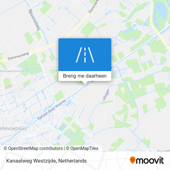 Kanaalweg Westzijde kaart