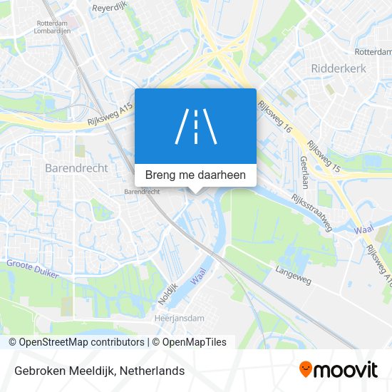 Gebroken Meeldijk kaart