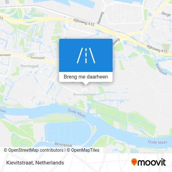 Kievitstraat kaart