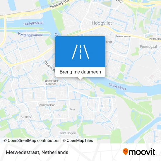 Merwedestraat kaart