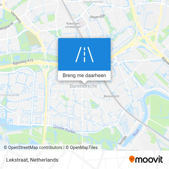 Lekstraat kaart