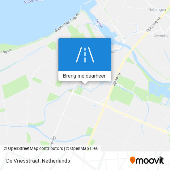 De Vriesstraat kaart