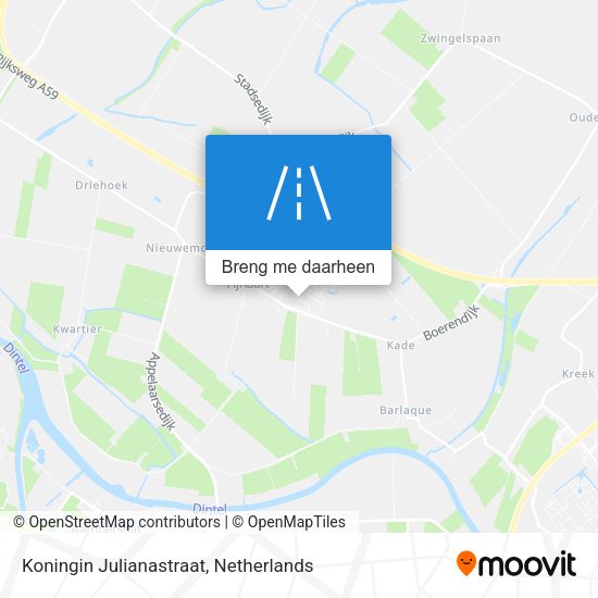Koningin Julianastraat kaart