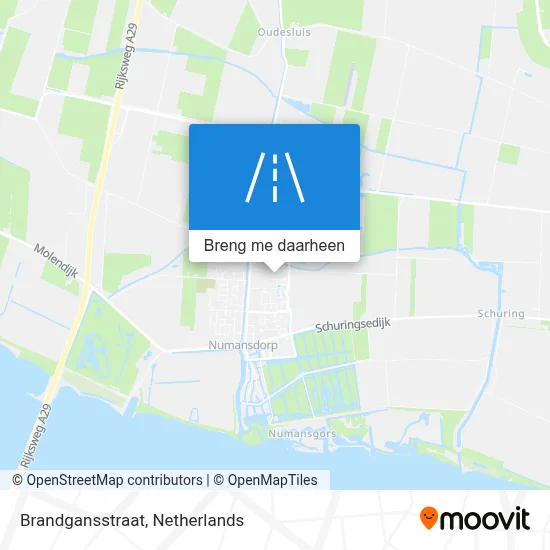 Brandgansstraat kaart