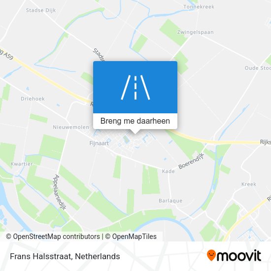 Frans Halsstraat kaart