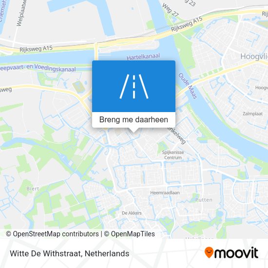 Witte De Withstraat kaart
