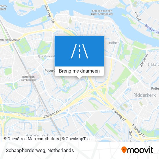 Schaapherderweg kaart