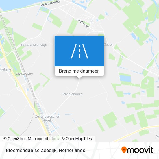 Bloemendaalse Zeedijk kaart