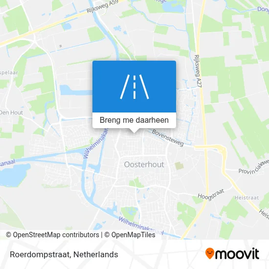 Roerdompstraat kaart