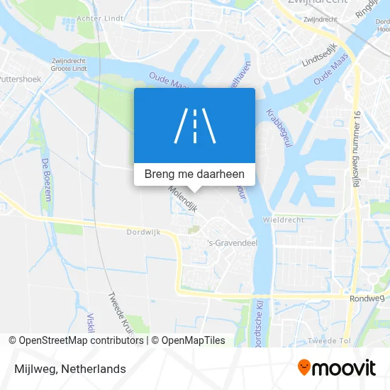 Mijlweg kaart
