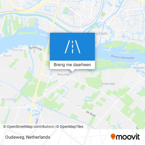 Oudeweg kaart