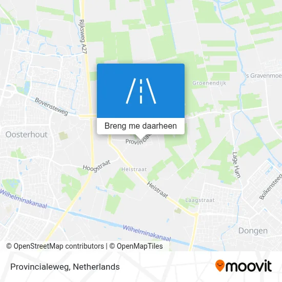 Provincialeweg kaart