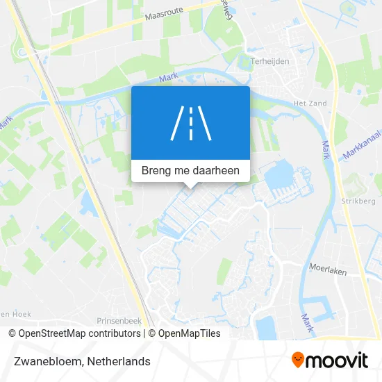 Zwanebloem kaart