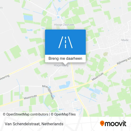 Van Schendelstraat kaart