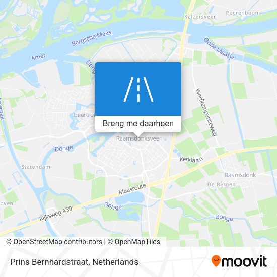 Prins Bernhardstraat kaart