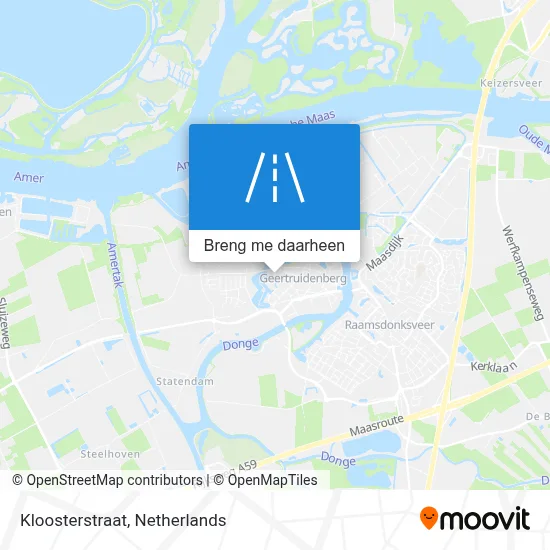 Kloosterstraat kaart