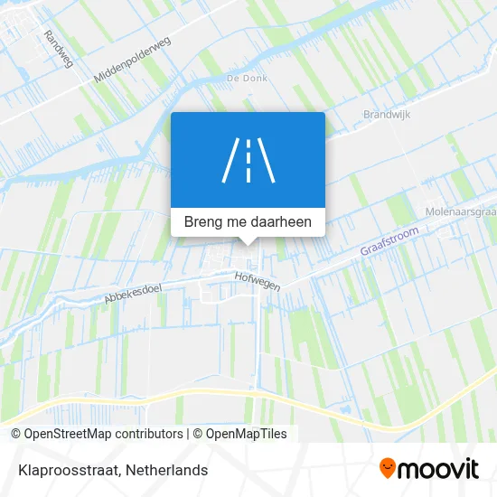 Klaproosstraat kaart