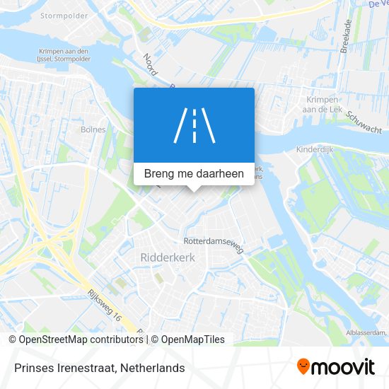 Prinses Irenestraat kaart