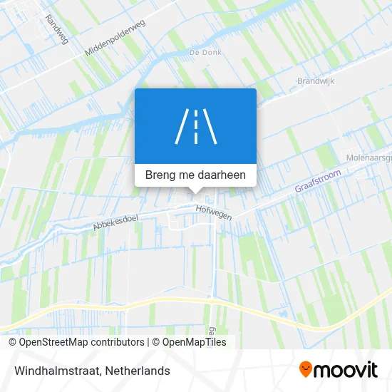 Windhalmstraat kaart