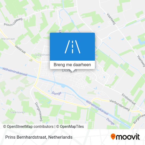 Prins Bernhardstraat kaart