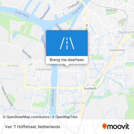 Van 'T Hoffstraat kaart
