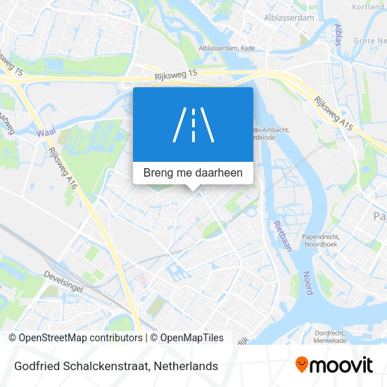 Godfried Schalckenstraat kaart