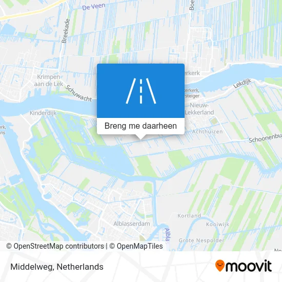 Middelweg kaart