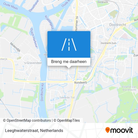 Leeghwaterstraat kaart
