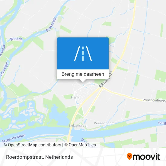 Roerdompstraat kaart