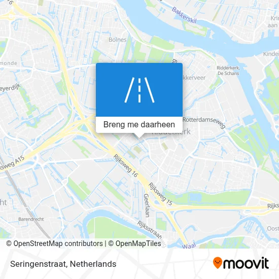 Seringenstraat kaart