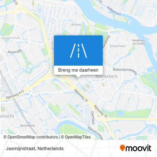 Jasmijnstraat kaart
