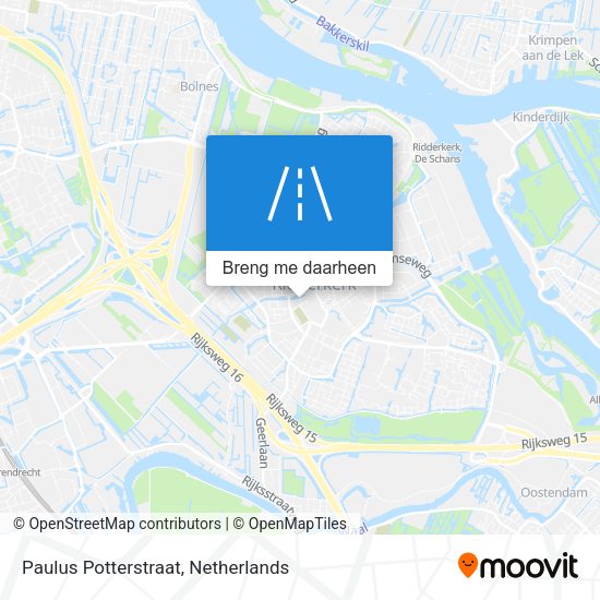 Paulus Potterstraat kaart