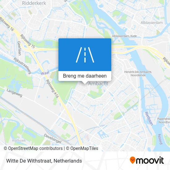 Witte De Withstraat kaart