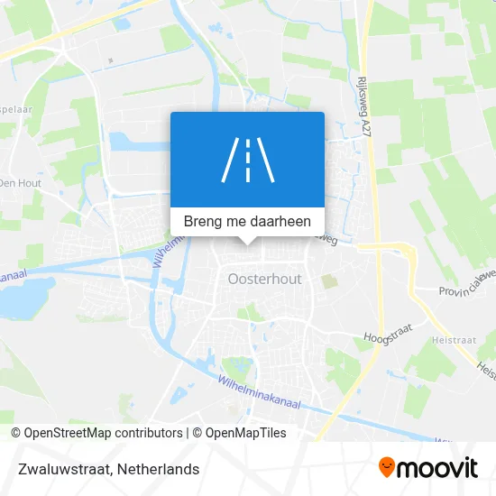 Zwaluwstraat kaart