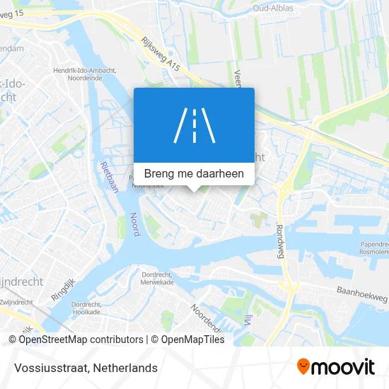 Vossiusstraat kaart
