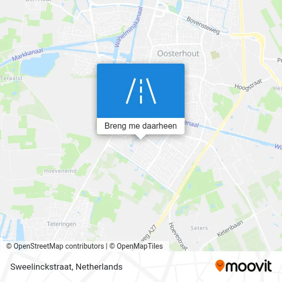 Sweelinckstraat kaart