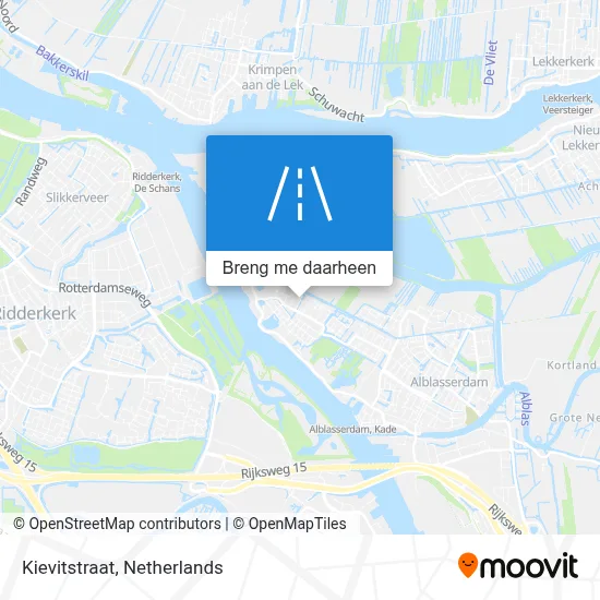 Kievitstraat kaart